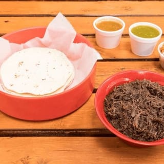 1 Lb Barbacoa, 10 Flour Tortillas, 1 Salsa (4 Oz)